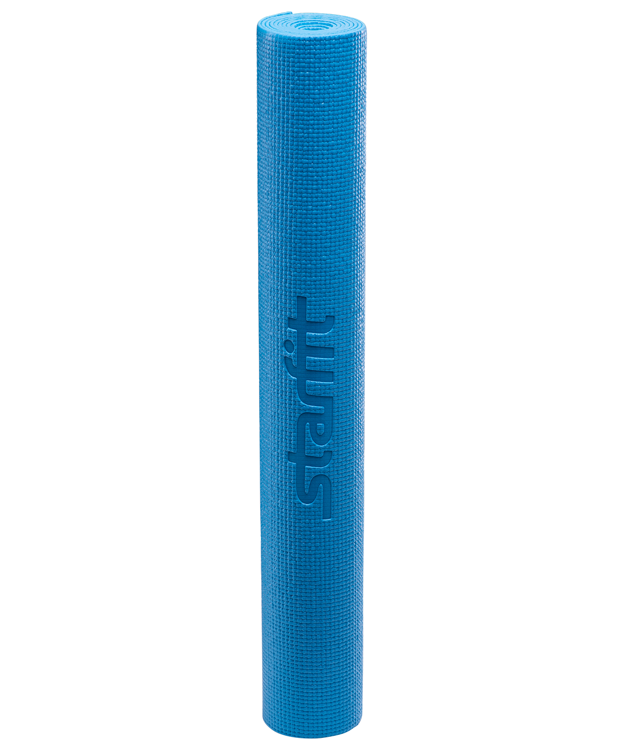 Коврик для йоги FM-101, PVC, 173x61x0,8 см, синий