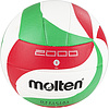 Мяч вол. MOLTEN V5M2000 р. 5, 18 панелей, ПУ, маш.сш, бело-красно-зеленый