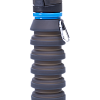 Бутылка для воды FB-100, с карабином, складная, серая